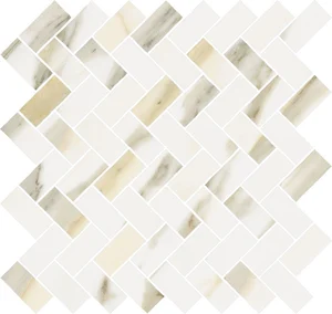 Мозаика Italon Stellaris Calacatta Gold Mosaico Cross 620110000212 29,7x31,5 матовая