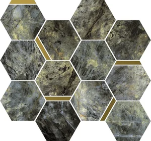 Мозаика Italon Stellaris Madagascar Dark Mosaico Chic 620110000228 28,3x32,8 матовая