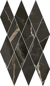 Мозаика Italon Stellaris Mosaico Diamond Absolut Black 620110000208 28x48 матовая