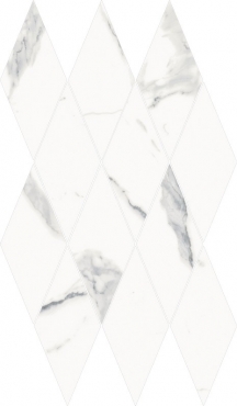 Мозаика Italon Stellaris Mosaico Diamond Statuario White 620110000202 28x48 матовая