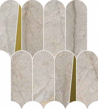 Мозаика Italon Stellaris Mosaico Elegant Elegant Silver 620110000233 32,5x36 матовая