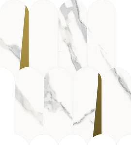 Мозаика Italon Stellaris Mosaico Elegant Statuario White 620110000229 32,5x36 матовая