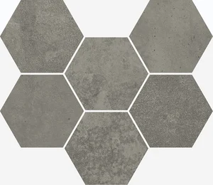 Мозаика Italon Terraviva Dark Mosaico Hexagon 25x29 матовая