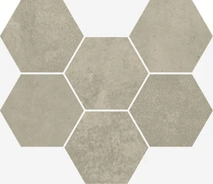 Мозаика Italon Terraviva Greige Mosaico Hexagon 25x29 матовая