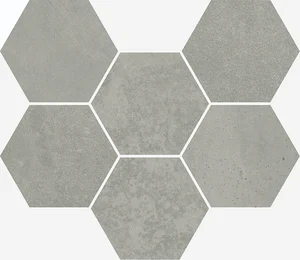Мозаика Italon Terraviva Grey Mosaico Hexagon 25x29 матовая