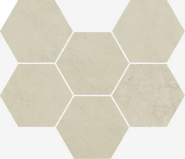 Мозаика Italon Terraviva Moon Mosaico Hexagon 25x29 матовая