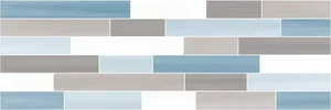 Декоративный элемент I.TILES Charme Cristal Muretto Grigio/Azzuro CHA26MGA 20x60 матовый