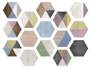 Керамогранит ITT Ceramic Art Deco Hexa 23,2x26,7 матовый