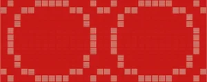 Декоративный элемент Ibero Jade Dec. Vitra Red 20x50 глянцевый