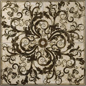 Панно Geotiles Jadore Roseton Marfil 45x45 глянцевое