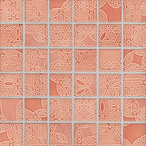 Мозаика Jasba Floris Rot 46154H 47x47 глянцевая