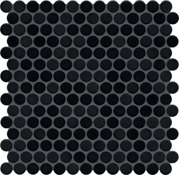 Мозаика Jasba Loop Nachtschwarz 40021H-44 31,2x31,6 глянцевая