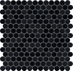 Мозаика Jasba Loop Nachtschwarz 40021H-44 31,2x31,6 глянцевая
