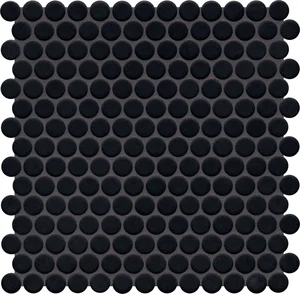 Мозаика Jasba Loop Nachtschwarz 40041H-44 31,2x31,6 матовая