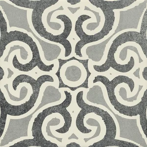 Плитка Jasba Pattern Schwarz/Wei 44400H 19,7x19,7 матовая
