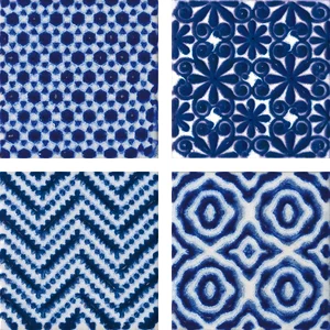 Декоративный элемент Marca Corona Jolie Bleu S/4 10x10 глянцевый