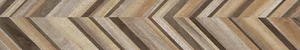 Керамогранит Gardenia Orchidea Just Color Chevron Mix Warm 20x120 матовый