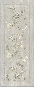 Плитка Kerama Marazzi Кантри Шик серый панель декорированный 7189 20x50 матовая