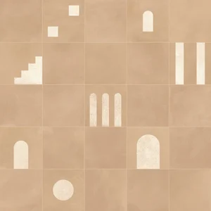 Керамогранит Keope cottomilano KH3K Creta Dec.Archetipo (20-40% - Decoro / 60-80% - Fondo) 20x20 матовый