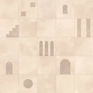 Керамогранит Keope cottomilano KH5K Talco Dec.Archetipo (20-40% - Decoro / 60-80% - Fondo) 20x20 матовый