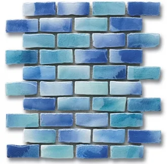 Frammenti&Riflessi Acqua Verde Mattoncini Muretto KER-9074