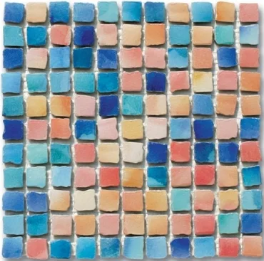 Мозаика Ker-av Frammenti&Riflessi Multicolor su Rete (2,5X2,5) KER-9027 30x30 глянцевая