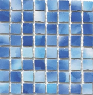 Frammenti&Riflessi Oltremare su Rete (3,75X3,75) KER-9015