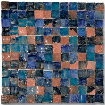 Мозаика Ker-av Luci di Venezia Blu Notturno (2,5X2,5) KER-L105 30x30 глянцевая