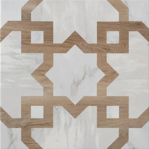 Керамогранит Keradom Marble & Wood Decoro 4 25x25 матовый