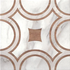 Керамогранит Keradom Marble & Wood Decoro 5 25x25 матовый