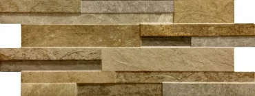 Керамогранит Keradom Quarzo Gold 16x40 рельефный