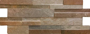 Керамогранит Keradom Quarzo Red 16x40 рельефный