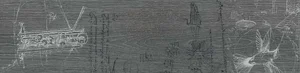 Декоративный элемент Kerama Marazzi Абете Серый Темный Обрезной DD701000R/D 20x80 матовый