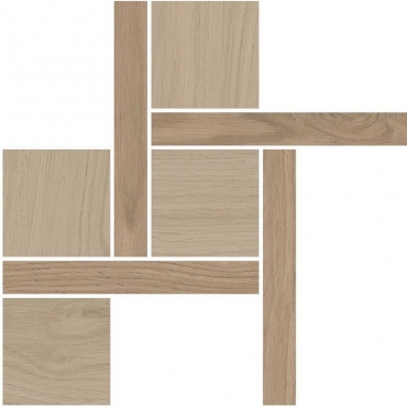 Декоративный элемент Kerama Marazzi Альберони 1 мозаичный бежевый матовый обрезной T056/SG643620 27,5x27,5 матовый
