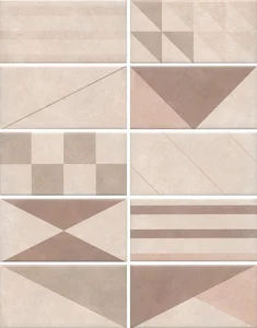 Плитка Kerama Marazzi Александрия светлый микс 19034 9,9x20 матовая