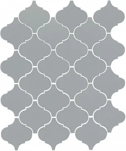 Плитка Kerama Marazzi Арабески глянцевый серый 65012 26x30 глянцевая