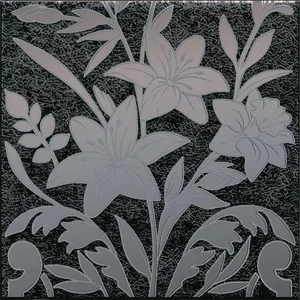 Декоративный элемент Kerama Marazzi Барберино 3 чёрный глянцевый HGD/B567/5292 20x20 глянцевый