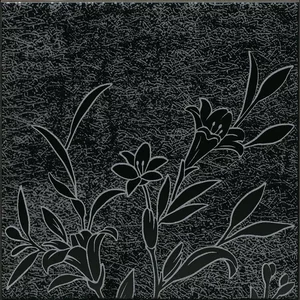 Декоративный элемент Kerama Marazzi Барберино 5 чёрный глянцевый HGD/B569/5292 20x20 глянцевый