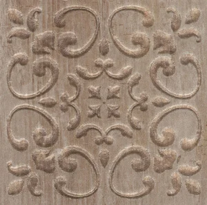 Вставка Kerama Marazzi STGB481SG1550 Браш Вуд Коричневая 9,9x9,9 матовая