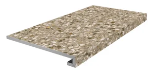 Ступень Kerama Marazzi Бричиола KM6060G0041RGCF Фронтальная Клееная Бежевый матовая Обрезной 33x60
