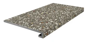 Ступень Kerama Marazzi Бричиола KM6060G0051RGCF Фронтальная Клееная Коричневый матовая Обрезной 33x60