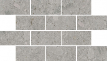 Декоративный элемент Kerama Marazzi Чеппо ди Гре мозаичный серый матовый обрезной DD606020/MM 20x34,5 матовый
