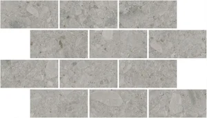 Декоративный элемент Kerama Marazzi Чеппо ди Гре мозаичный серый матовый обрезной DD606020/MM 20x34,5 матовый