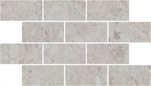 Декоративный элемент Kerama Marazzi Чеппо ди Гре мозаичный серый светлый матовый обрезной DD605820/MM 20x34,5 матовый