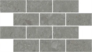 Декоративный элемент Kerama Marazzi Чеппо ди Гре мозаичный серый тёмный матовый обрезной DD606120/MM 20x34,5 матовый