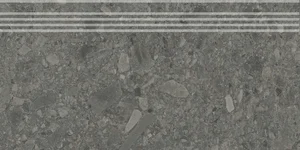 Kerama Marazzi Ступень Чеппо ди Гре антрацит матовый обрезной DD606220R/GR 30x60 матовая