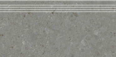 Kerama Marazzi Ступень Чеппо ди Гре серый тёмный матовый обрезной DD606120R/GR 30x60 матовая