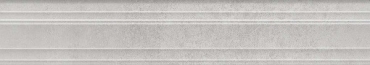 Бордюр Kerama Marazzi Багет Догана серый светлый матовый обрезной BLF016R 7,3x40 матовый