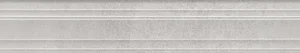 Бордюр Kerama Marazzi Багет Догана серый светлый матовый обрезной BLF016R 7,3x40 матовый