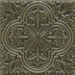 Декоративный элемент Kerama Marazzi Фес KMD3STA002BN Зелёный глянцевый 15x15